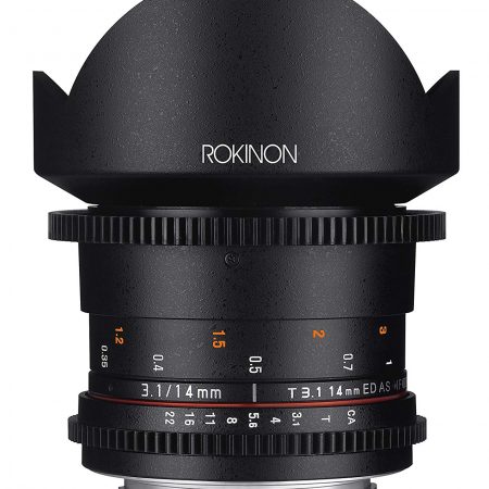 optica rokinon cine DS para nikon, canon y sony disponible para renta en Bogota Colombia